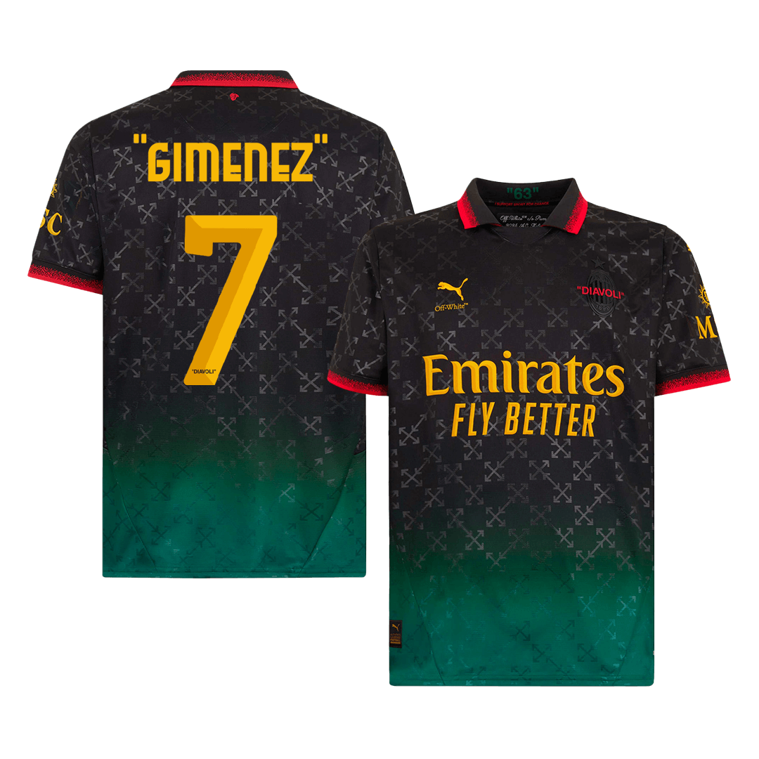 JERSEY MILAN X OFF WHITE “GIMENEZ 7” VERSIÓN FAN