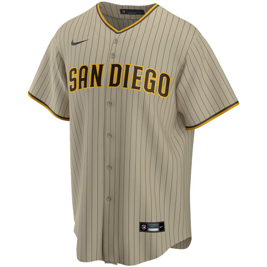 CASACA SAN DIEGO PADRES MLB MACHADO 13 CAFÉ VERSIÓN FAN