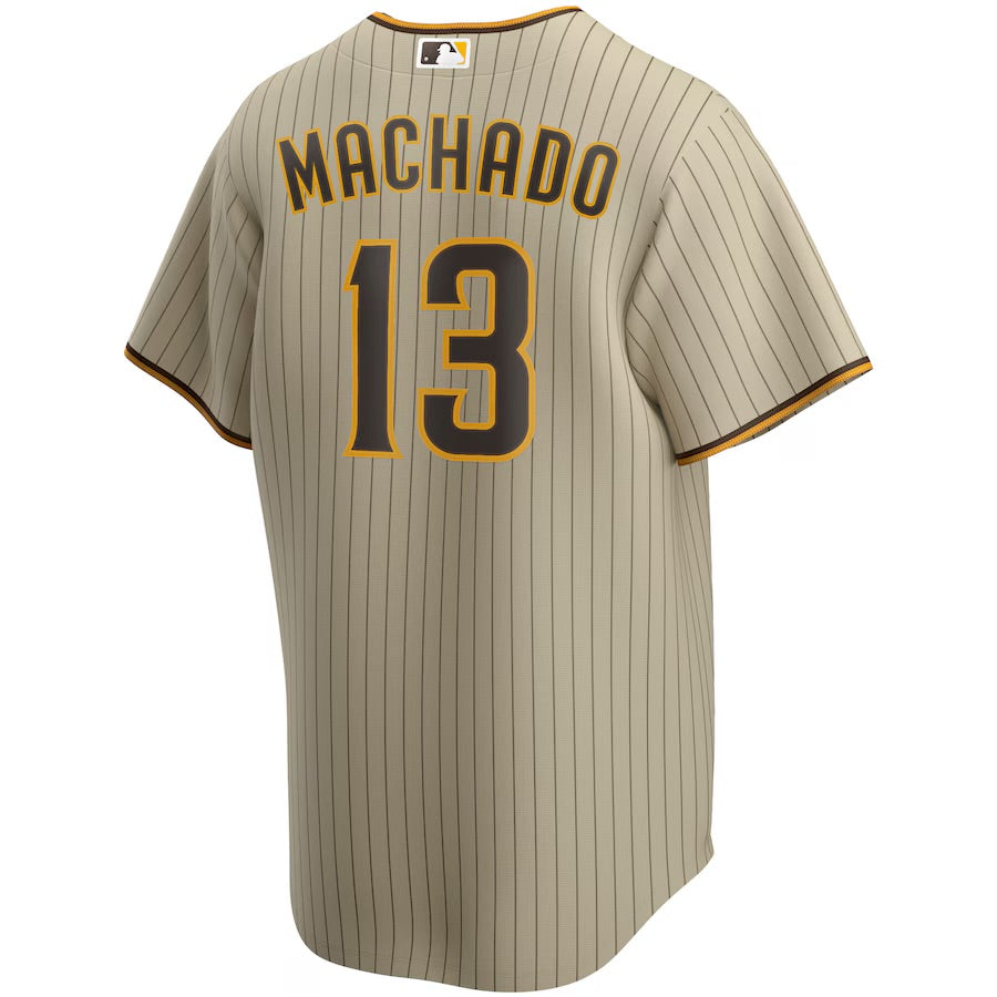 CASACA SAN DIEGO PADRES MLB MACHADO 13 CAFÉ VERSIÓN FAN