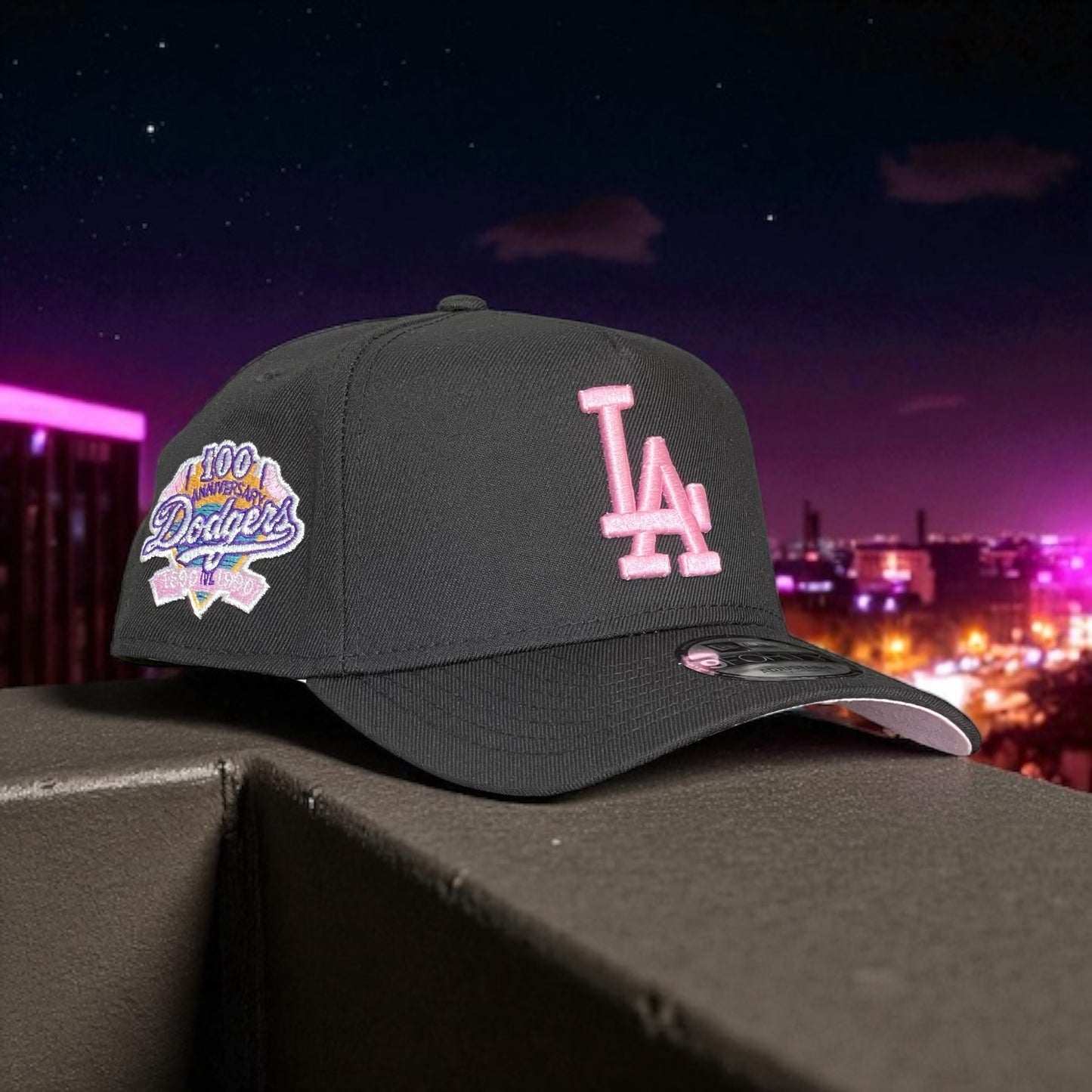 LOS ÁNGELES DODGERS 100 ANNIVERSARY PINK 9FORTY AJUSTABLE