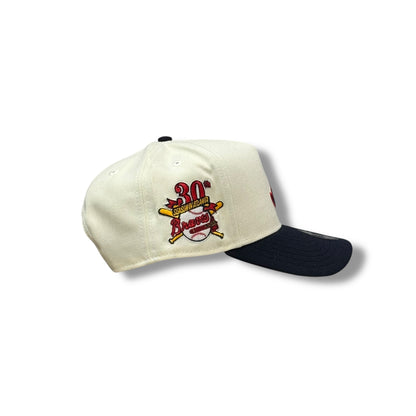 ATLANTA BRAVES 30 SEASON OFF WHITE A-FRAME AJUSTABLE