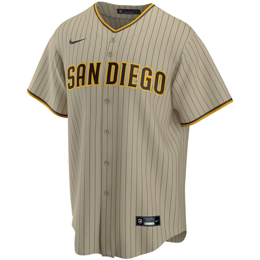 CASACA SAN DIEGO PADRES MLB TATIS JR 23 CAFÉ VERSIÓN FAN