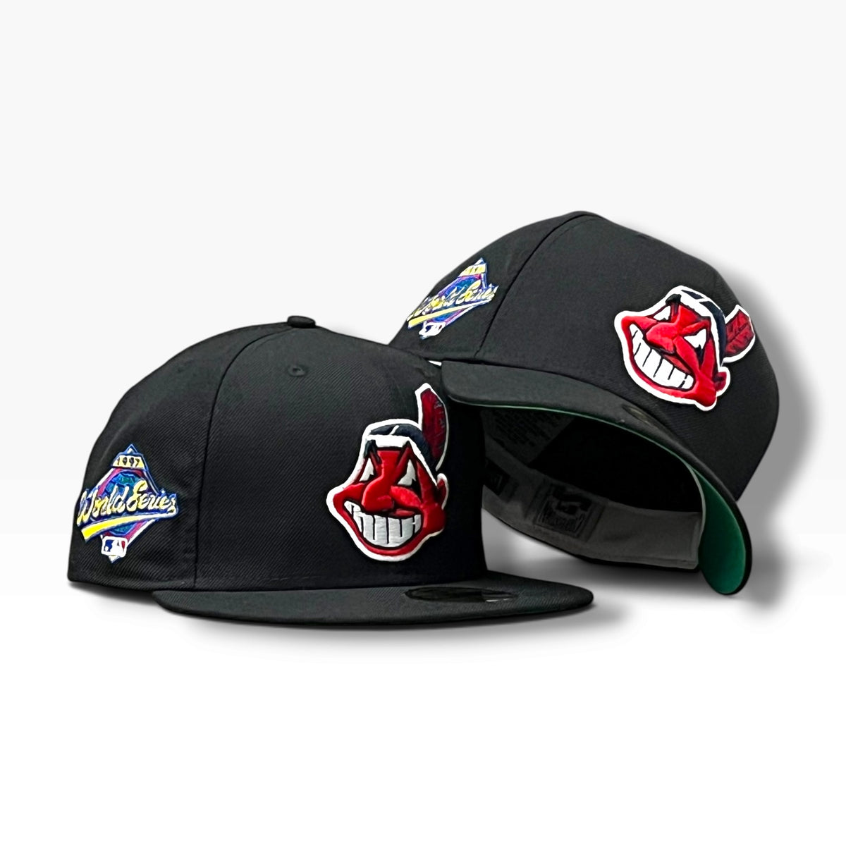 INDIOS DE CLEVELAND CHIEF WAHOO LOGO RETRO NEGRO