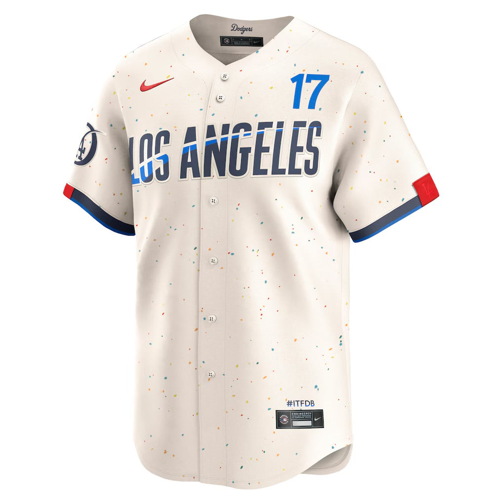 CASACA LOS ÁNGELES DODGERS MLB 17 OHTANI CITY CONNECT VERSIÓN FAN