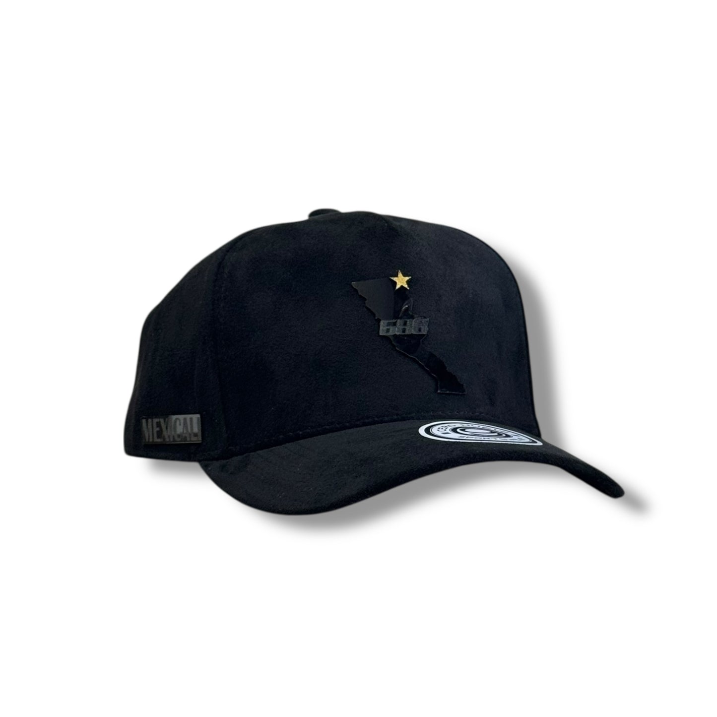 GORRA PLACA LA BAJA PENÍNSULA 686 FULL BLACK FULL GAMUZA