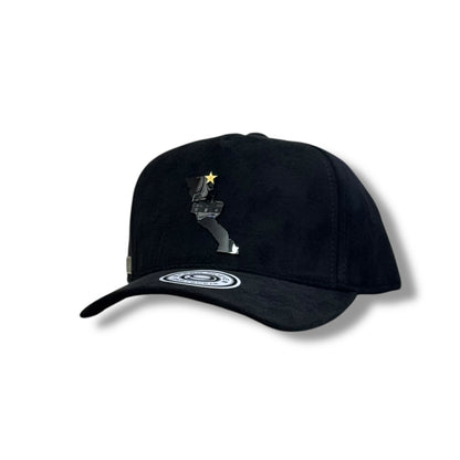 GORRA PLACA LA BAJA PENÍNSULA 686 FULL BLACK FULL GAMUZA