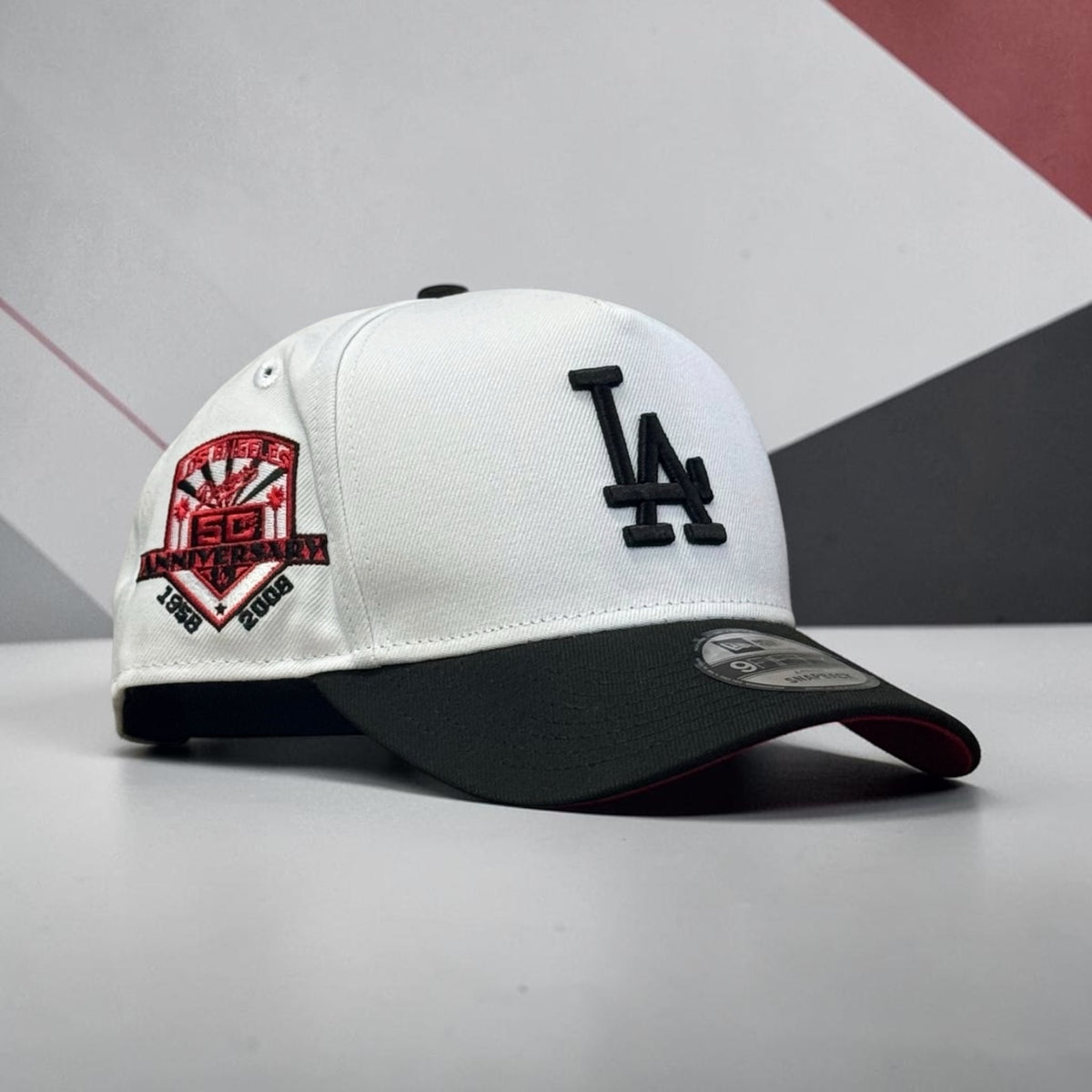 LOS ANGELES DODGERS 50 ANNIVERSARY BLANCA CON NEGRO A FRAME AJUSTABLE