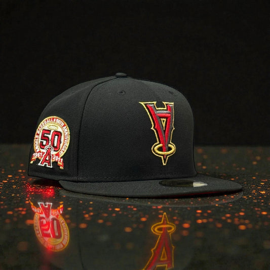ANAHEIM ANGELS UPSIDE DOWN GOLD RED EXCLUSIVA