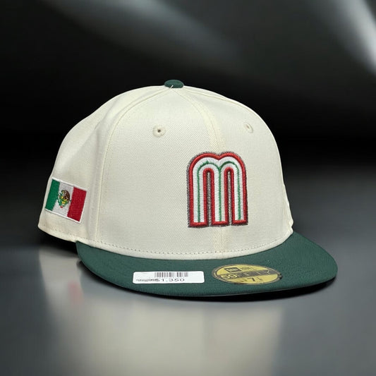 SELECCIÓN DE BÉISBOL MÉXICO OFF WHITE VERDE EXCLUSIVA