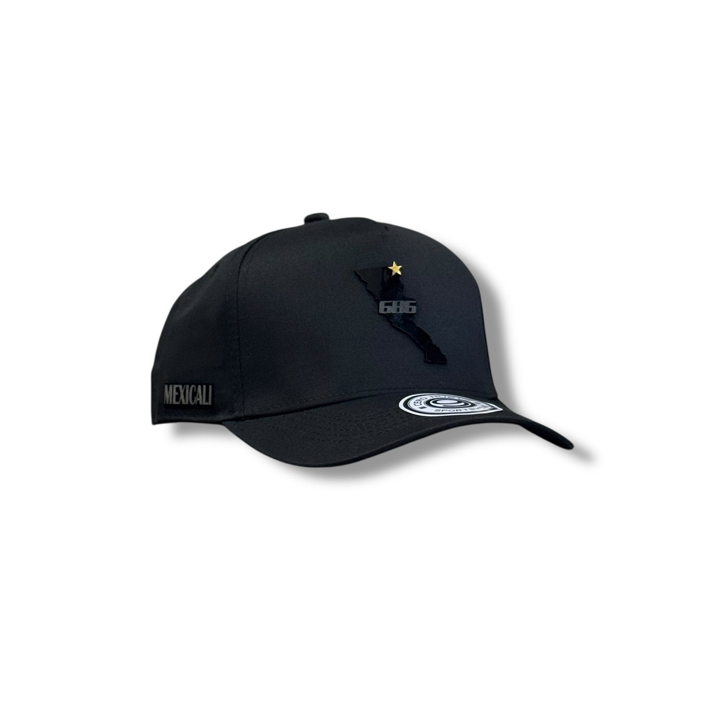 GORRA PLACA LA BAJA PENÍNSULA 686 FULL BLACK