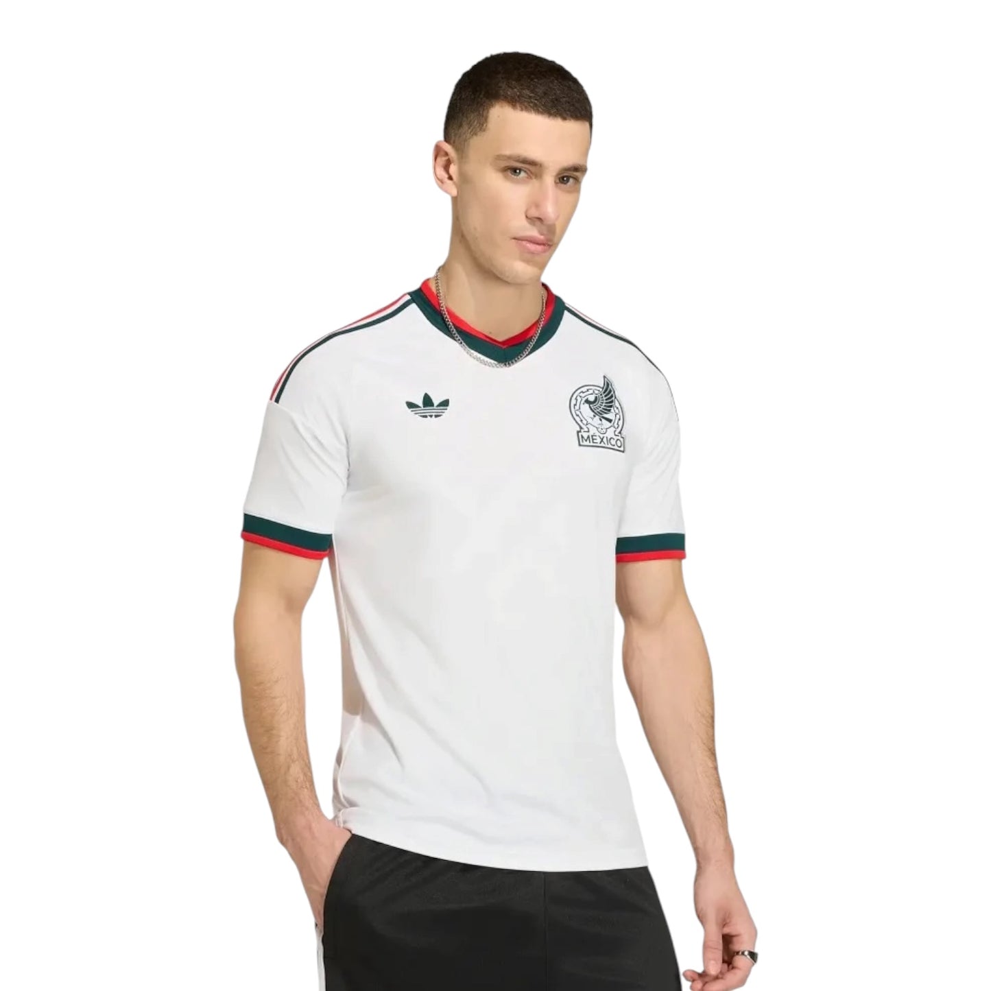 JERSEY VERSIÓN AFICIONADO BLANCA, MÉXICO MUNDIAL 2026