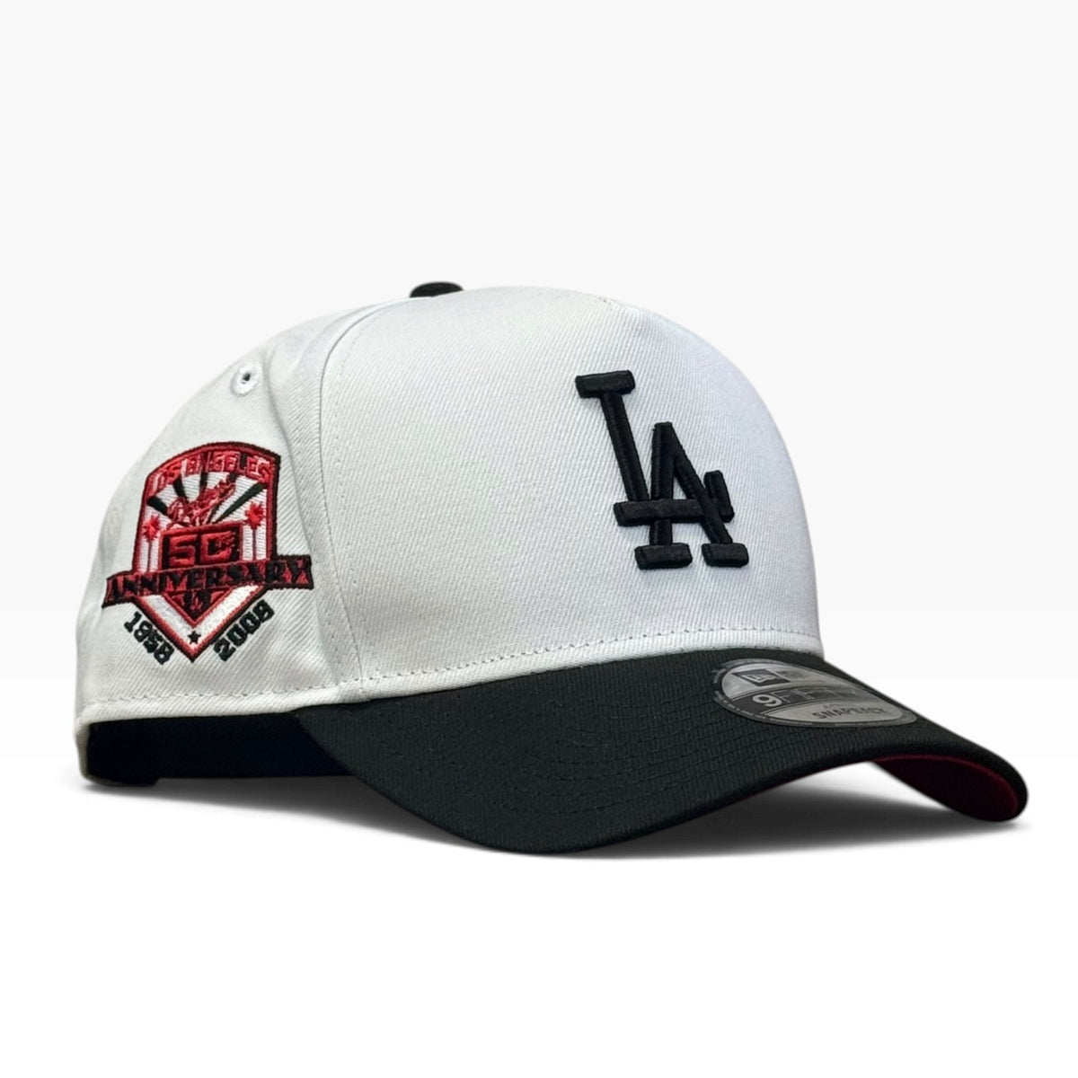 LOS ANGELES DODGERS 50 ANNIVERSARY BLANCA CON NEGRO A FRAME AJUSTABLE