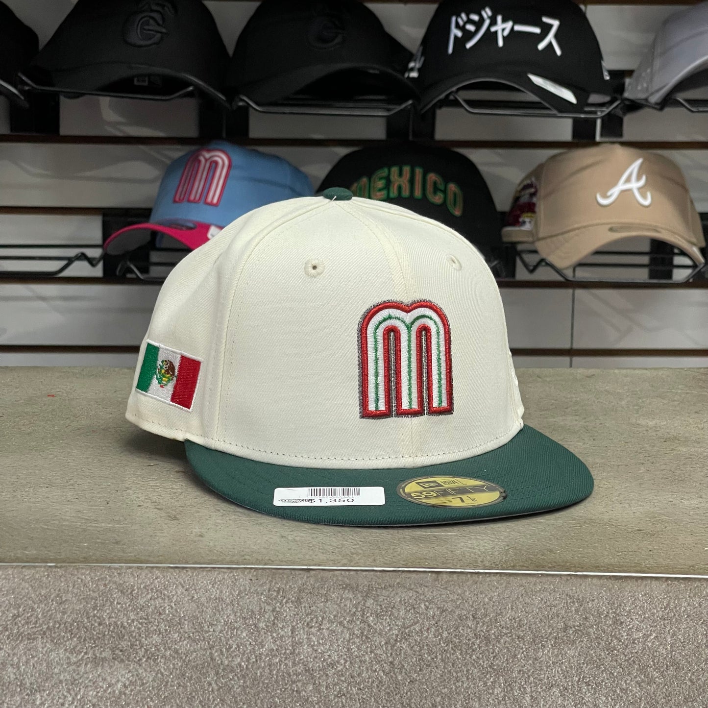 SELECCIÓN DE BÉISBOL MÉXICO OFF WHITE VERDE EXCLUSIVA