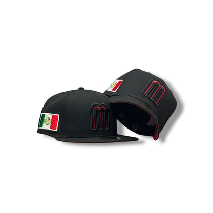 Gorra México rojo y negro