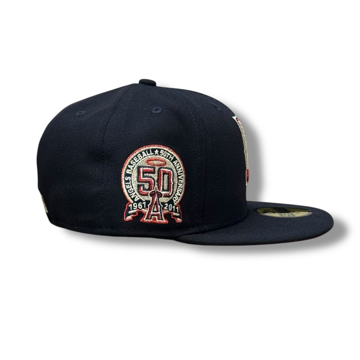 ANAHEIM ANGELS UPSIDE DOWN LOGO 50 ANNIVERSARY EXCLUSIVA