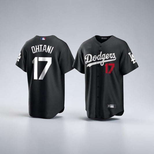 CASACA DODGERS BLACK & WHITE 17 OHTANI VERSIÓN FAN