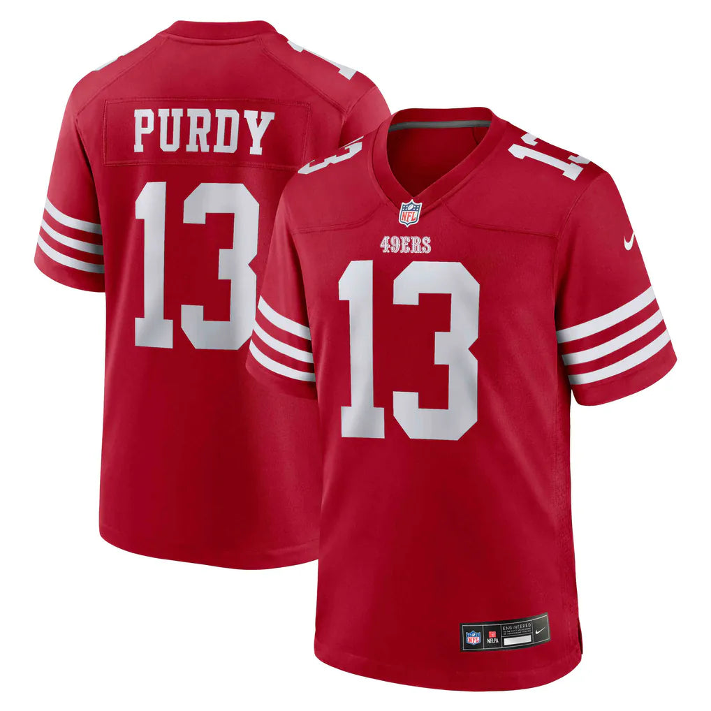 NFL SAN FRANCISCO 49ers ROJA “PURDY 13” ON FIELD