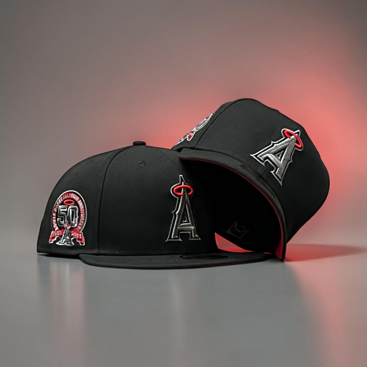 ANAHIEM ANGELS PLATEADO Y ROJO 50 ANNIVERSARY EXCLUSIVA