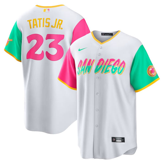 CASACA SAN DIEGO PADRES MLB TATIS JR 23 CITY CONNECT VERSIÓN FAN