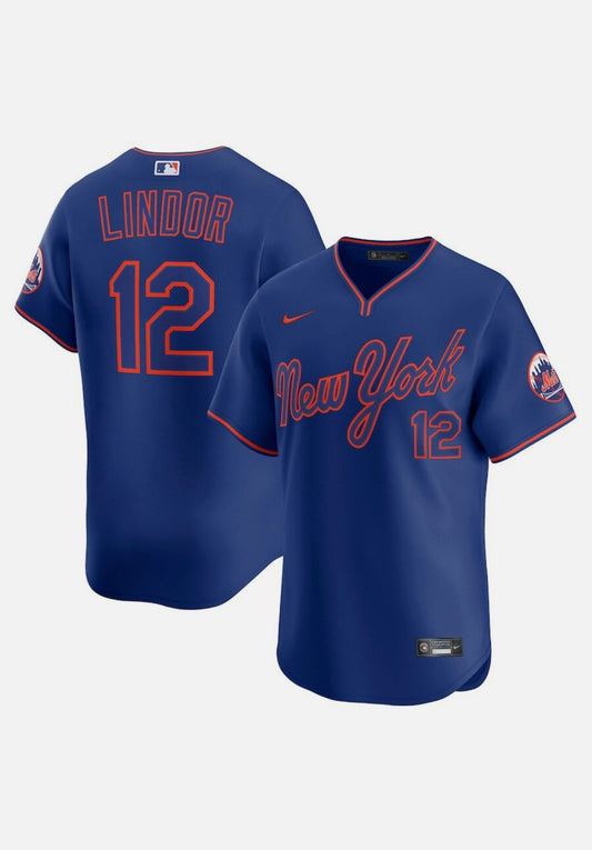 CASACA NEW YORK METS MLB LINDOR 12 VERSIÓN FAN