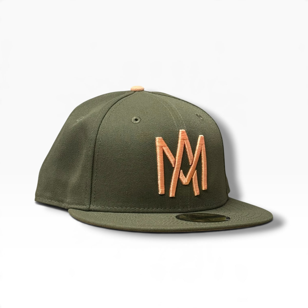 GORRA AGUILAS DE MEXICALI VERDE OLIVO SALMÓN