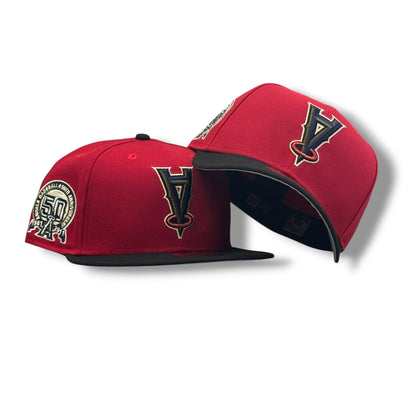 ANAHEIM ANGELS UPSIDE DOWN ROJO/NEGRO EXCLUSIVA