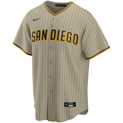CASACA SAN DIEGO PADRES MLB MACHADO 13 CAFÉ VERSIÓN FAN