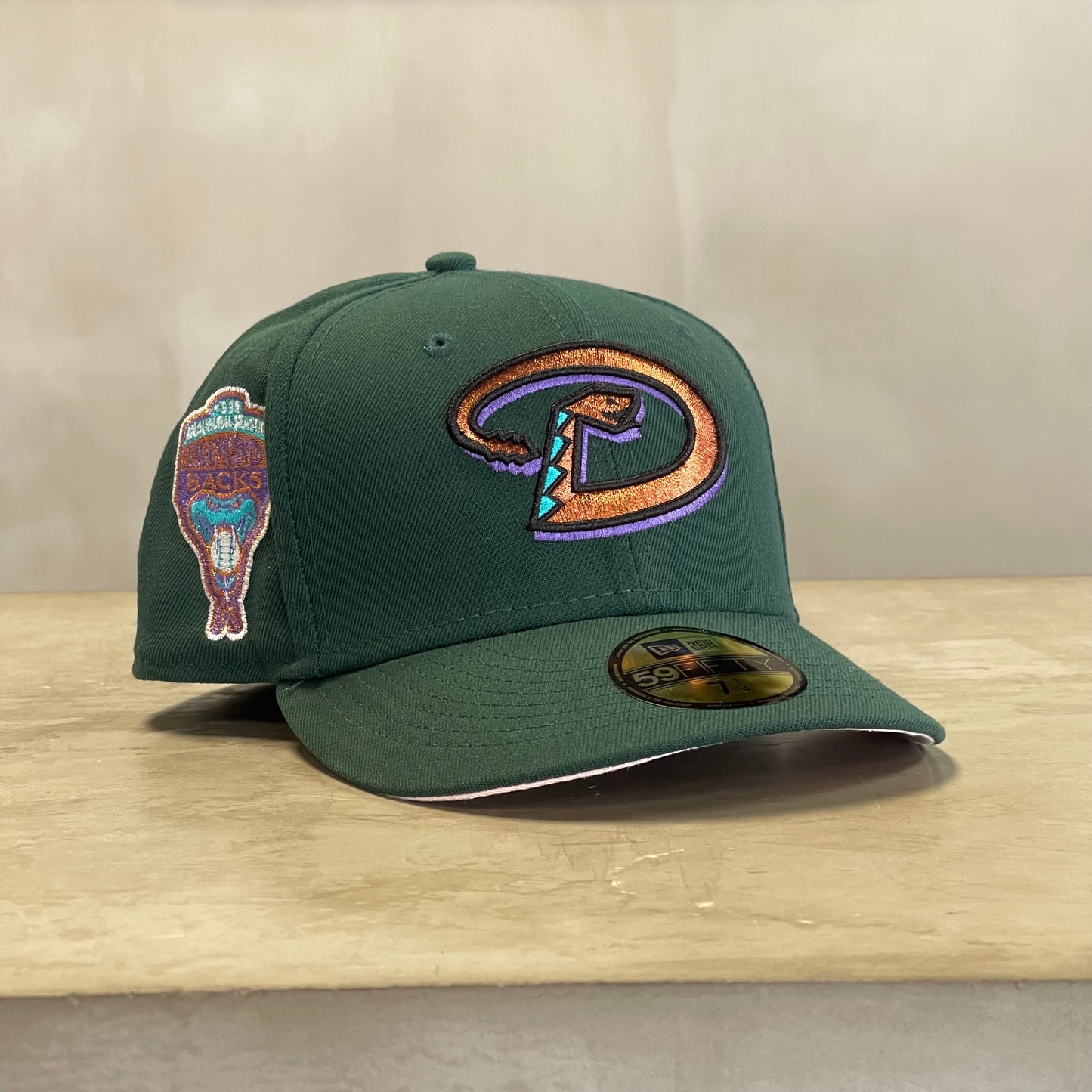 DIAMONDBACKS GREEN PINK UV 1998 INAUGURAL SEASON EXCLUSIVA