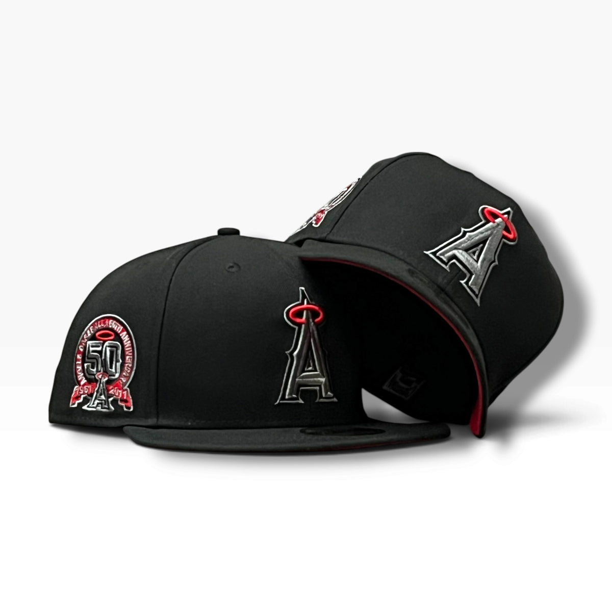 ANAHIEM ANGELS PLATEADO Y ROJO 50 ANNIVERSARY EXCLUSIVA