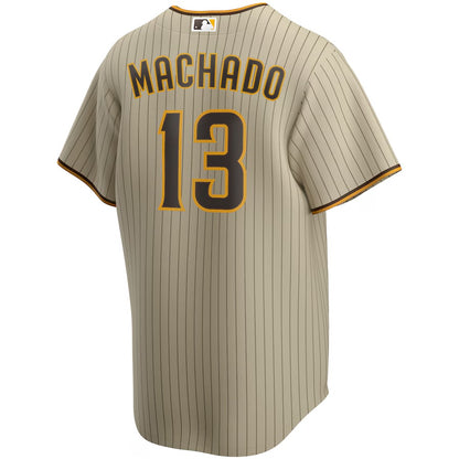 CASACA SAN DIEGO PADRES MLB MACHADO 13 CAFÉ VERSIÓN FAN