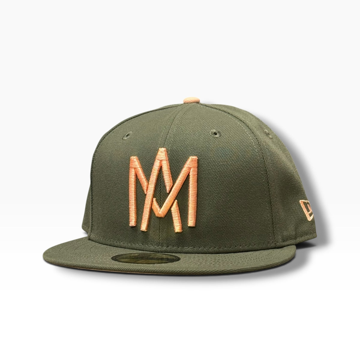 GORRA AGUILAS DE MEXICALI VERDE OLIVO SALMÓN