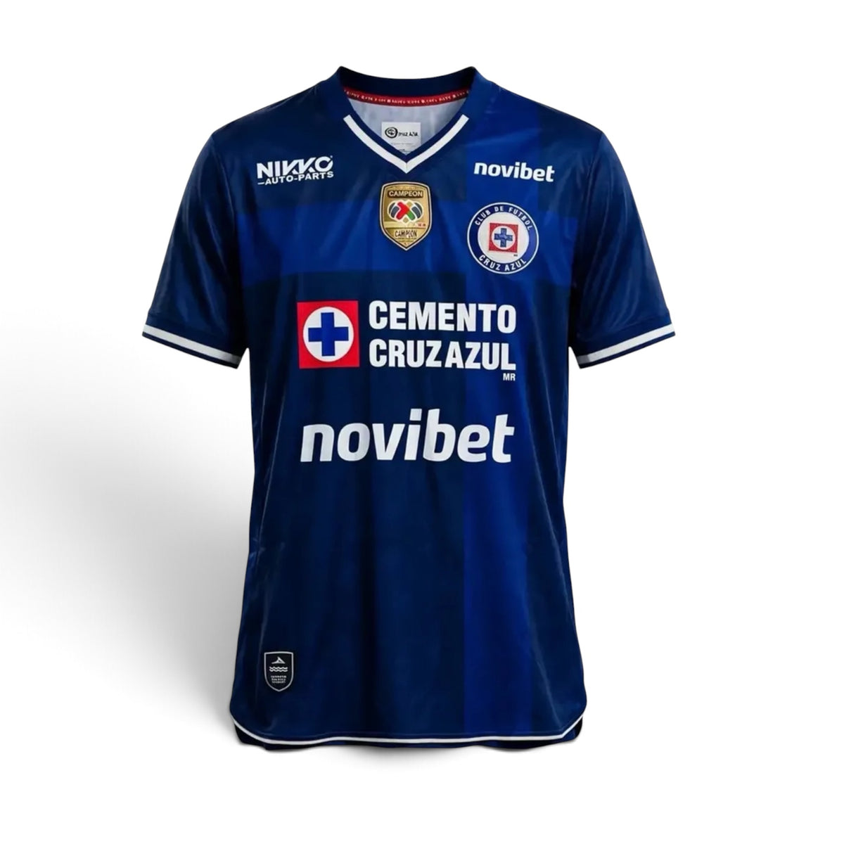 JERSEY CRUZ AZUL ALTERANTIVA CON PARCHE DE CAMPEÓN