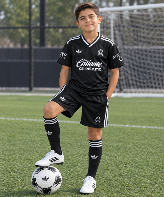 JERSEY AMERICA NEGRA VISITA PARA NIÑO (incluye short)