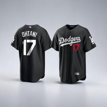CASACA DODGERS NEGRA PARA NIÑO “OHTANI 17”