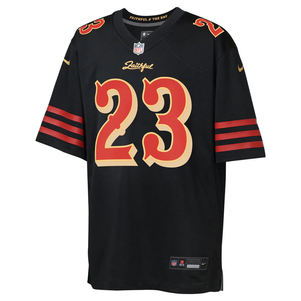 JERSEY SAN FRANCISCO 49ERS NEGRA “McCAFFREY” PARA NIÑO